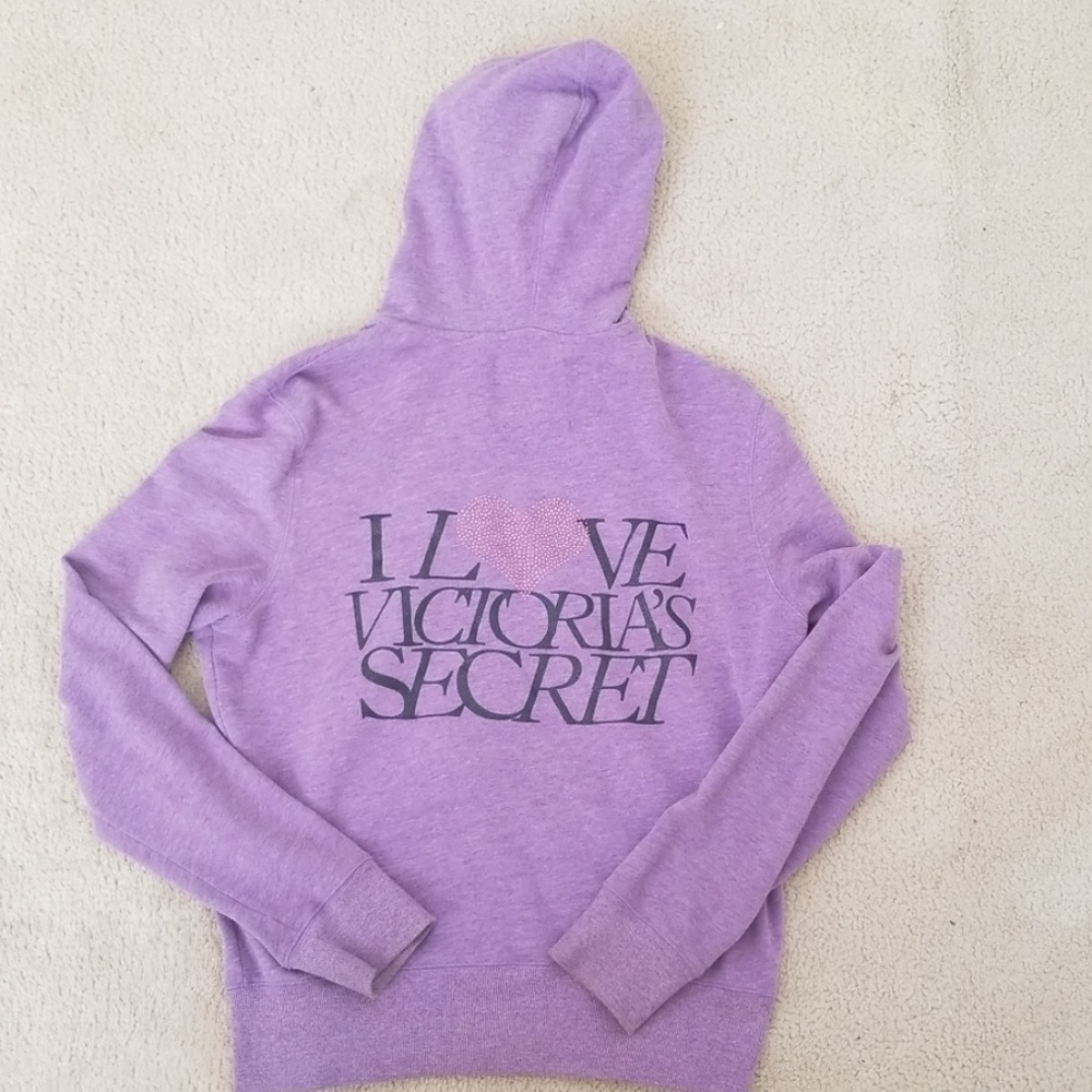 VICTORIA'S SECRET Purple Zip-Up Hoodie